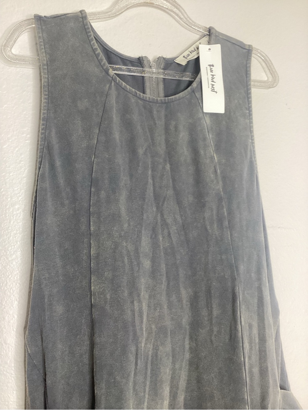 Three Bird Nest NEW Turning Point Washed Cargo Jumpsuit Ash Grey NWT L - Picture 6 of 11